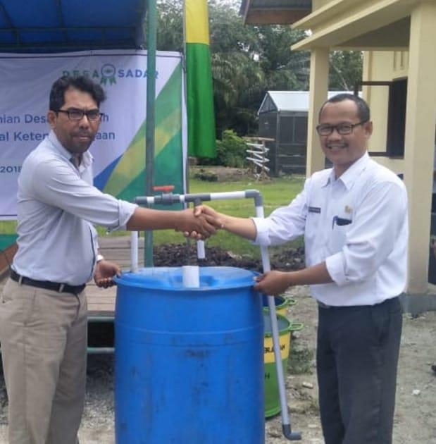 Tim PNBP Polbeng Gelar Pelatihan Biogas di Desa Berancah Kecamatan Bantan